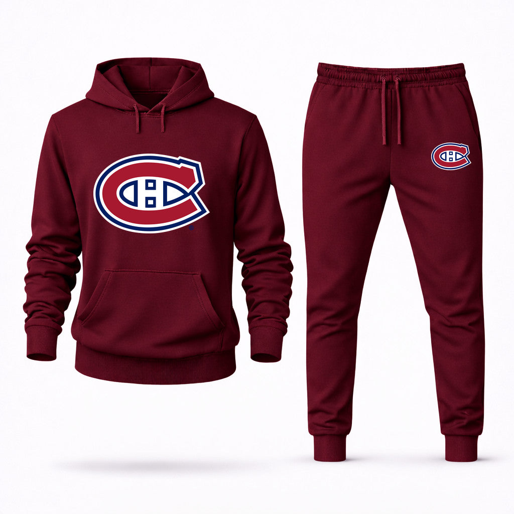 Montreal Canadiens Hoodie and Joggers Set - Burgundy