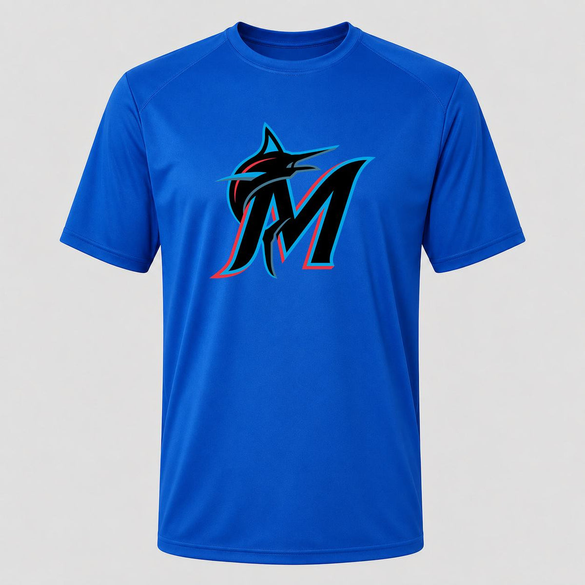 Men's Miami Marlins Performance T-Shirt - Royal Blue