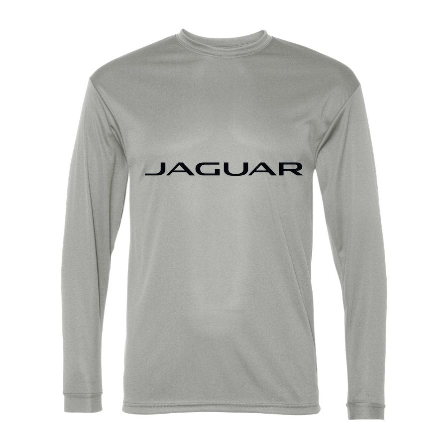 Men's Jaguar Racing Polyester Long Sleeve T-Shirt - Silver