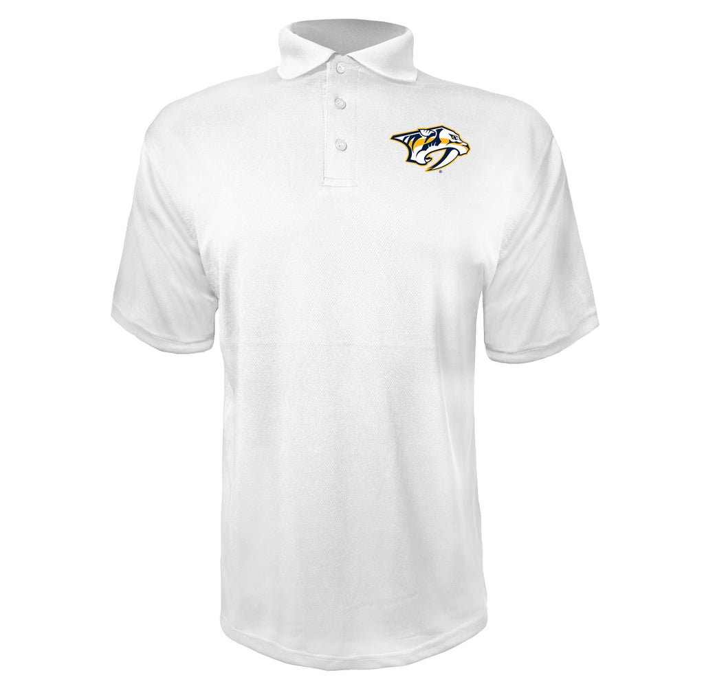 Nashville Predators White polyester polo