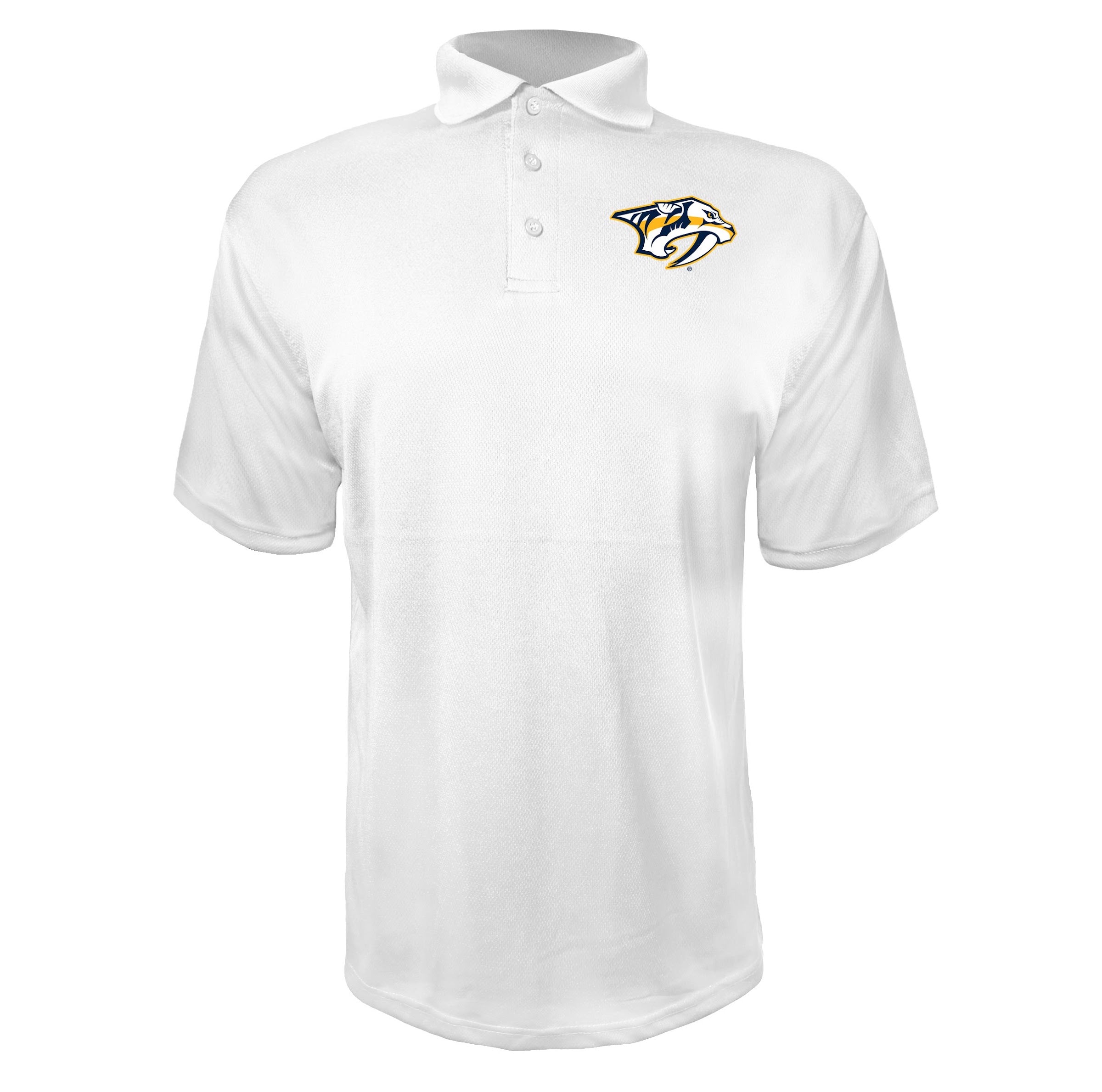 Nashville Predators White polyester polo