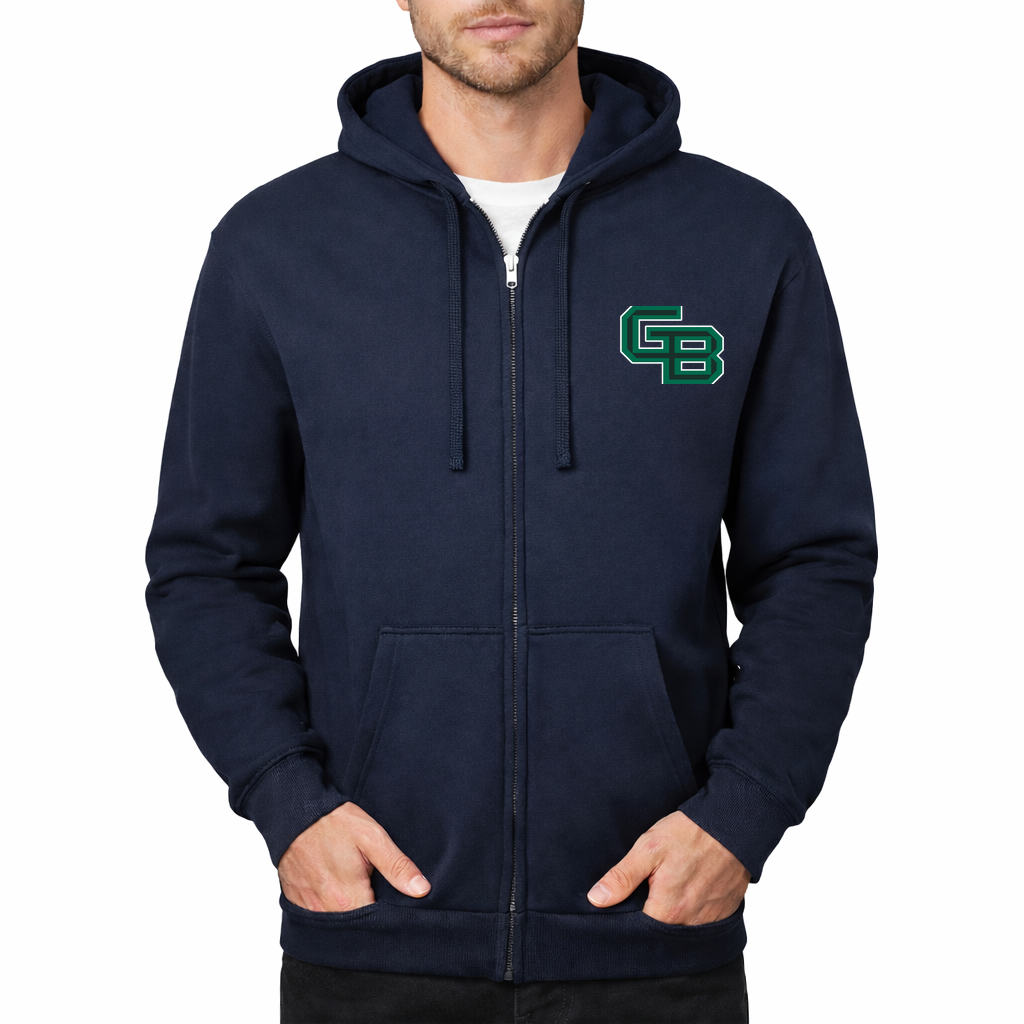 Men's Wisconsin Green Bay Phoenix Zipper Hoodie - Navy