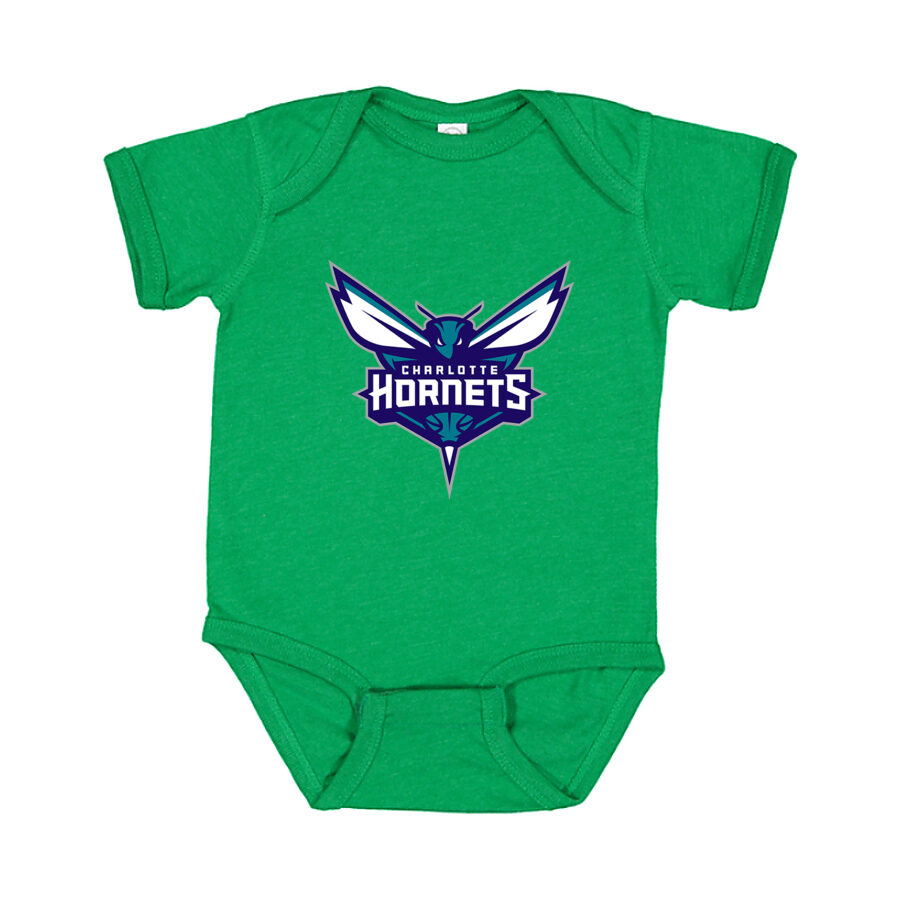 Charlotte Hornets Baby Romper Onesie - Green