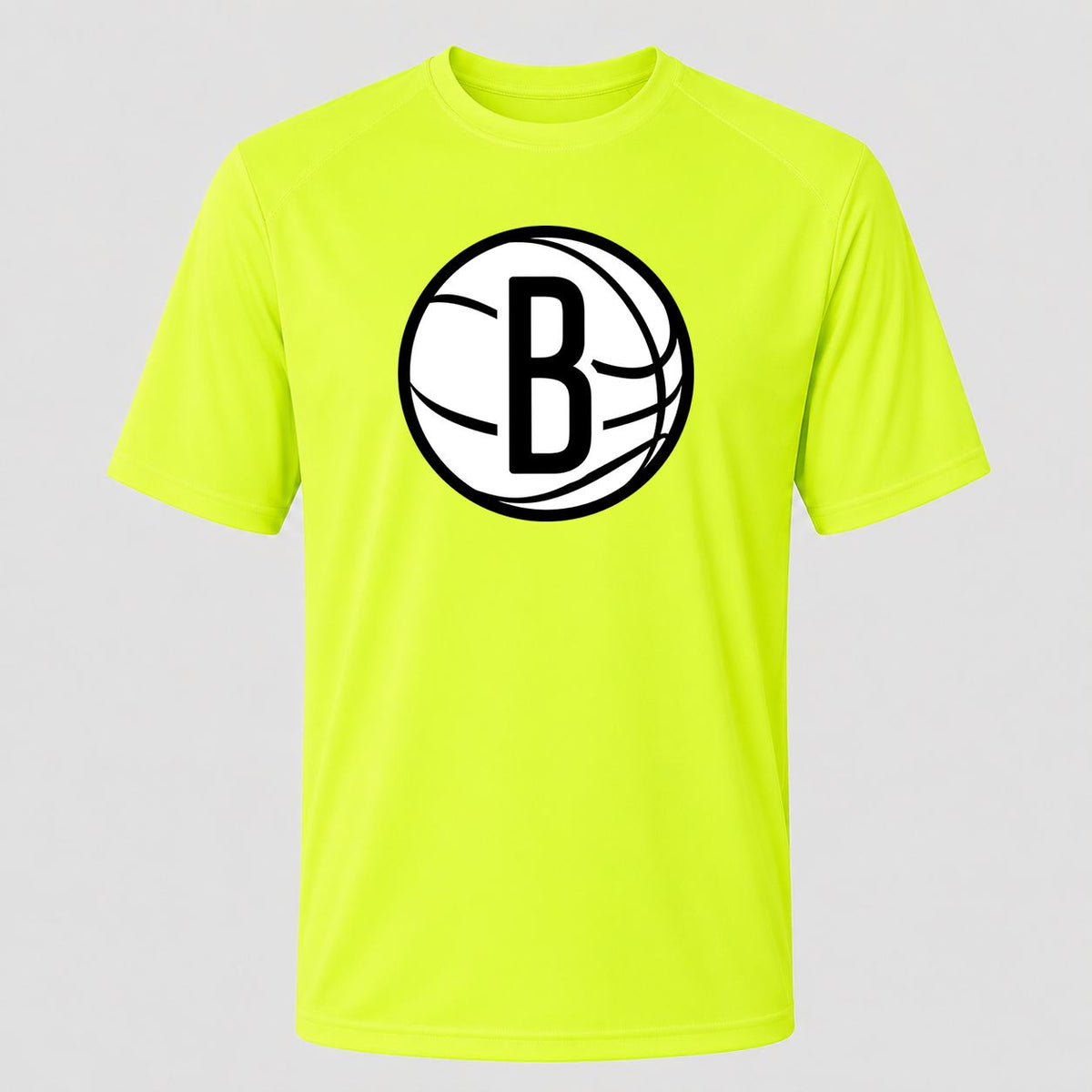 Men's Brooklyn Nets Performance T-Shirt - Safety Green