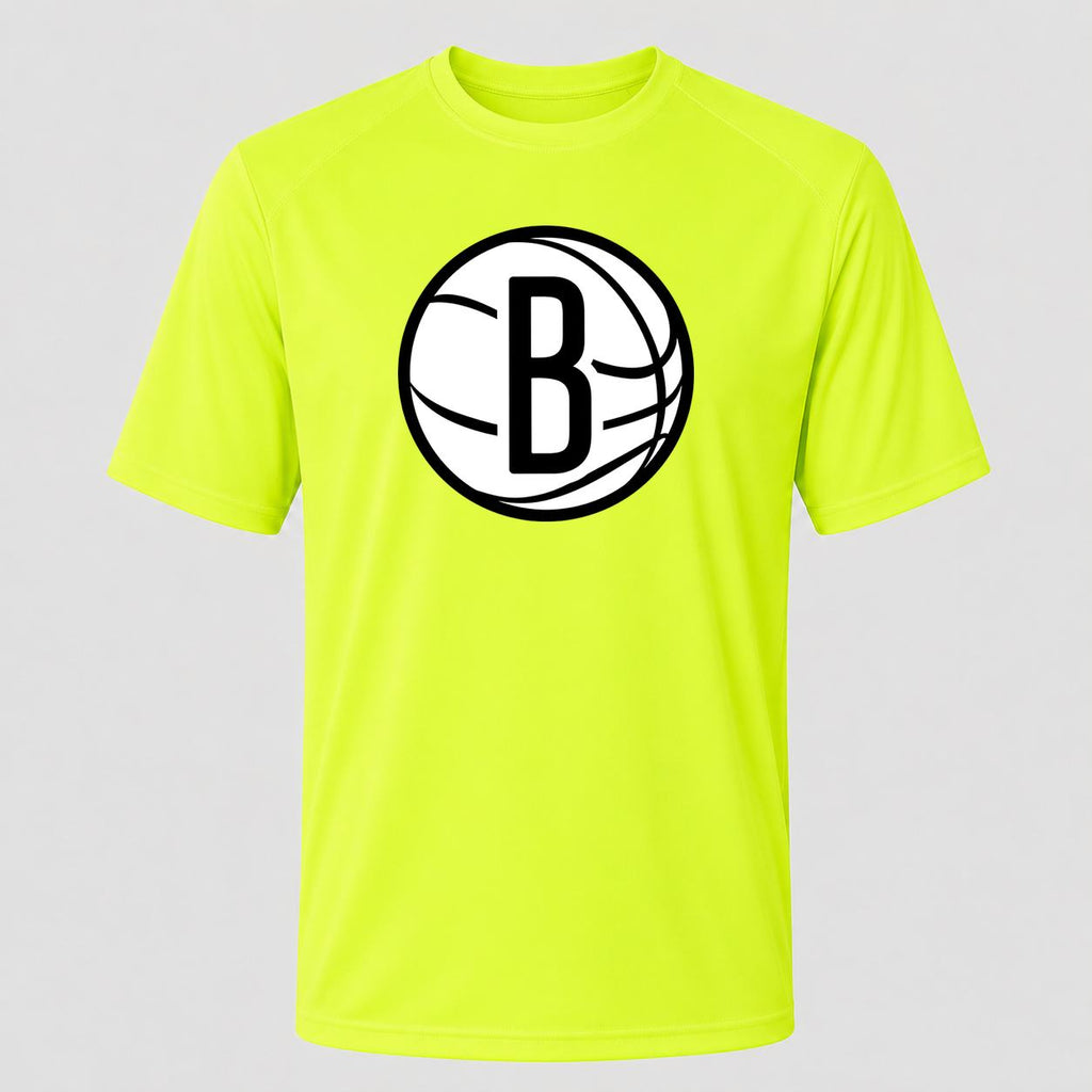 Men's Brooklyn Nets Performance T-Shirt - Safety Green