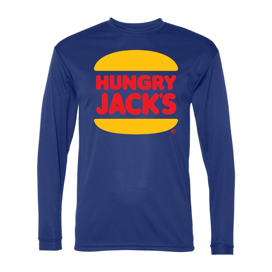Men's Hungry Jacks Polyester Long Sleeve T-Shirt - Royal Blue