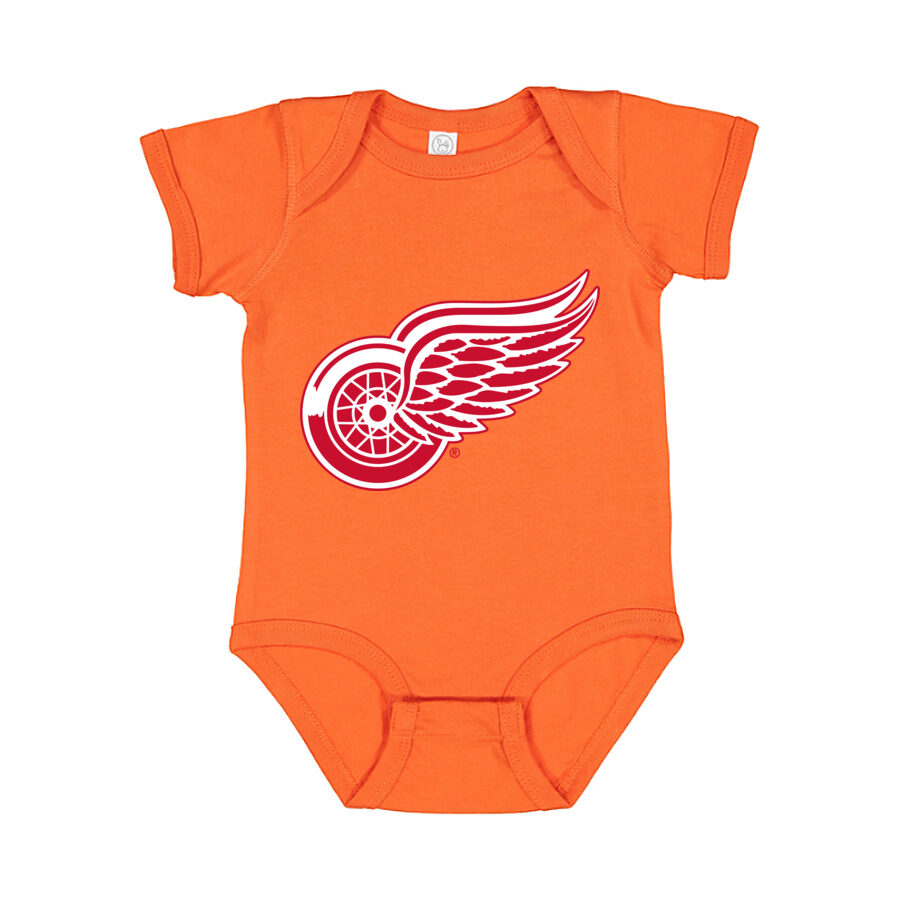 Detroit Red Wings Baby Romper Onesie - Orange