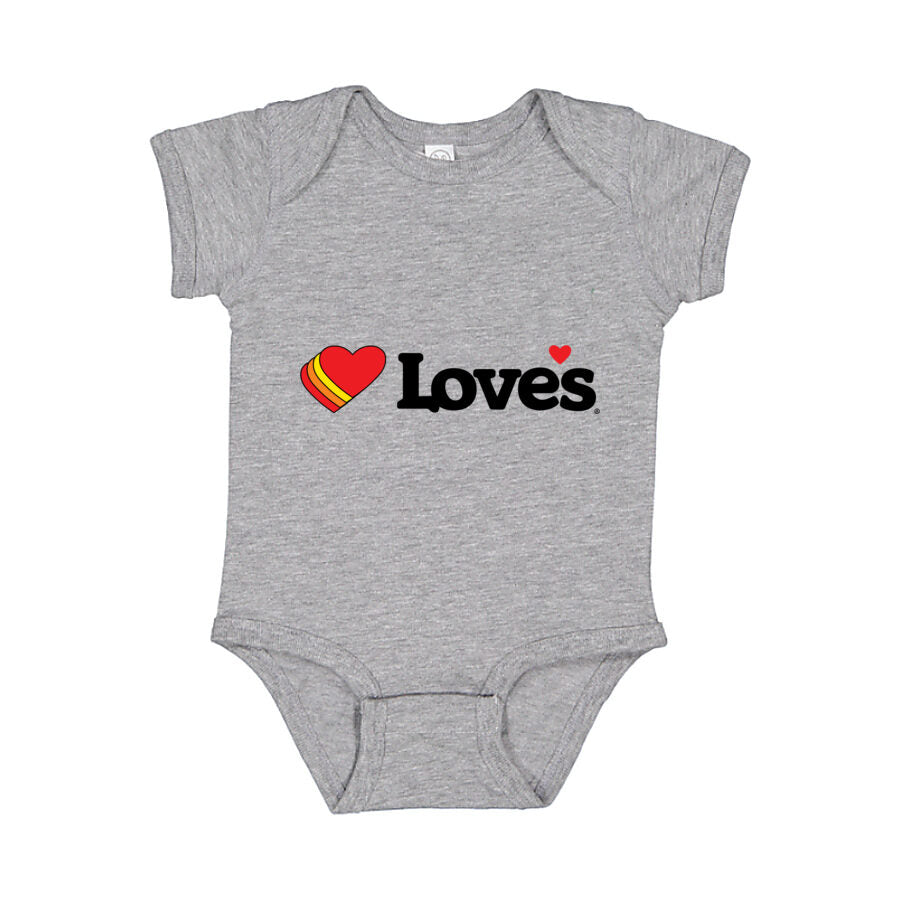 Love's Travel Stops Baby Romper Onesie - Gray