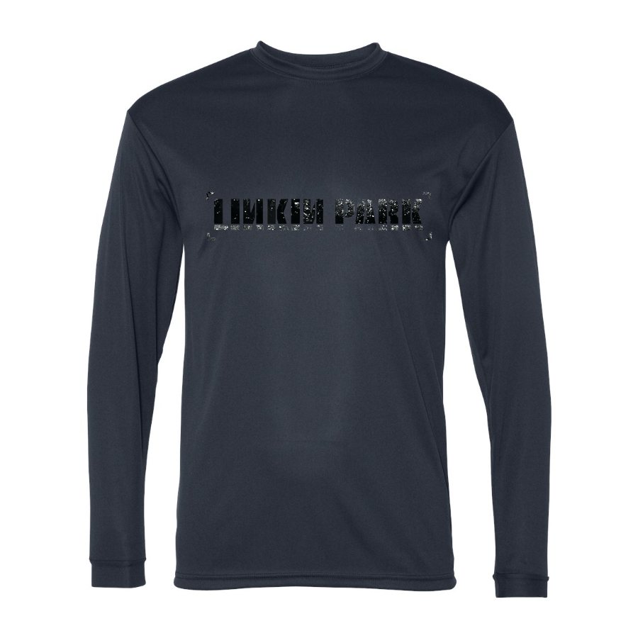 Men's Linkin Park Polyester Long Sleeve T-Shirt - Navy