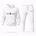 Polo Ralph Lauren Black Hoodie and Joggers Set - White