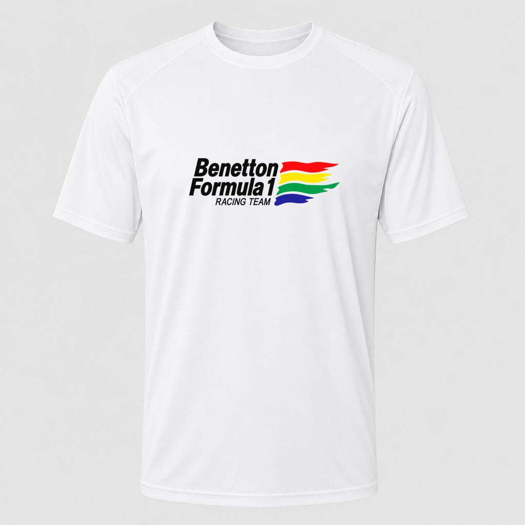 Men's Benetton Formula 1 Racing Team Performance T-Shirt - White