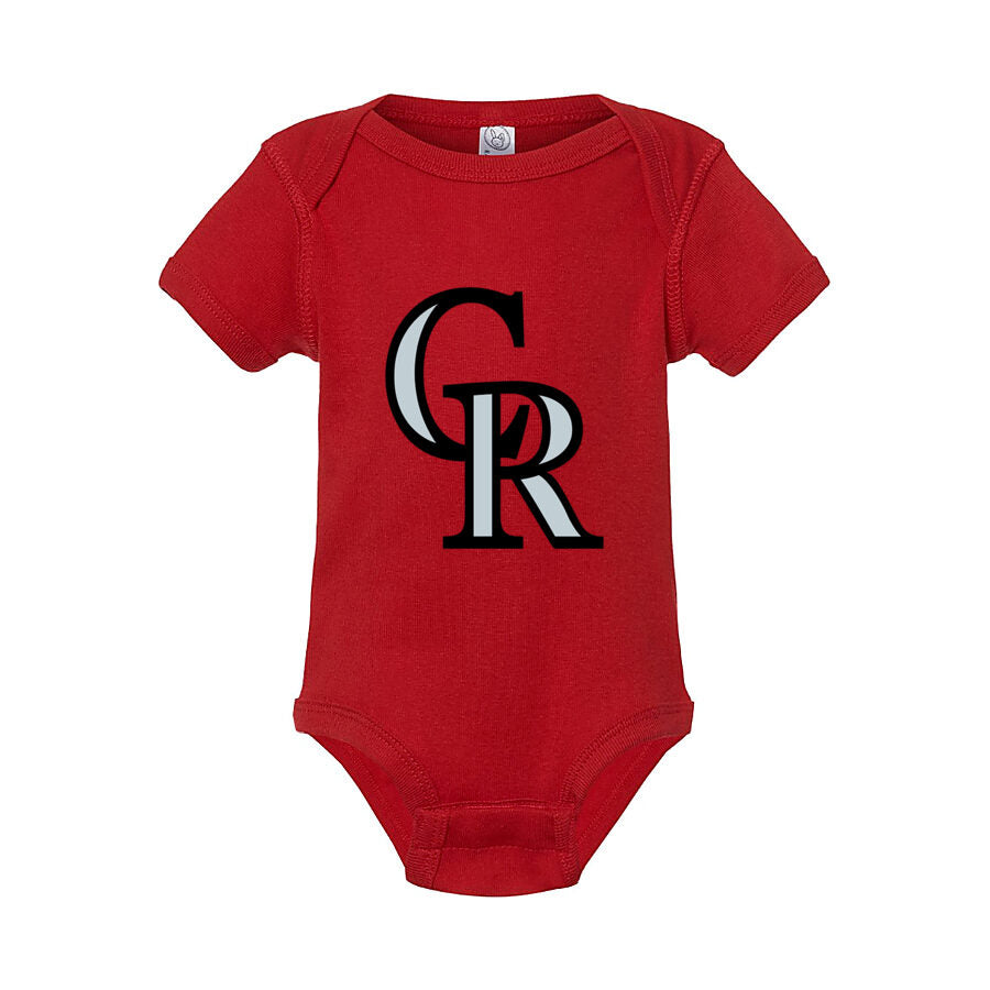 Colorado Rockies Baby Romper Onesie - Red
