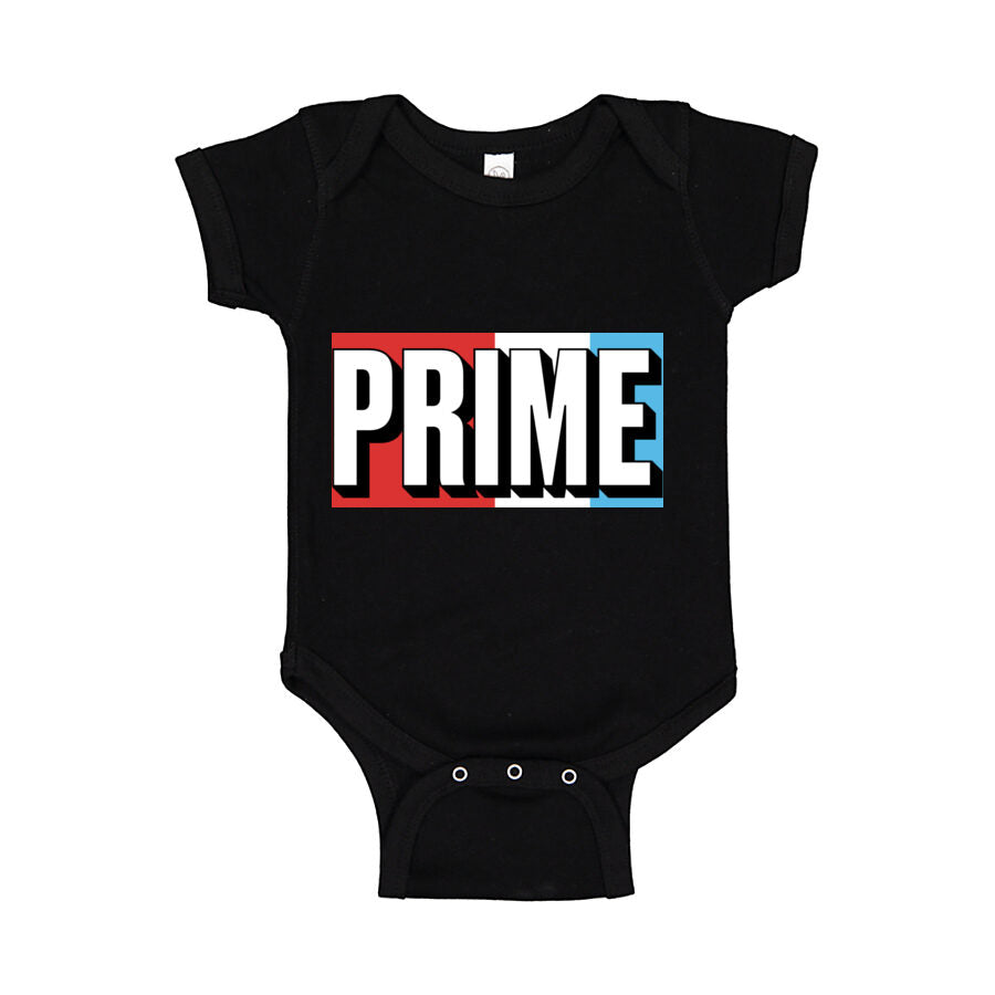 Prime Drink Baby Romper Onesie - Black