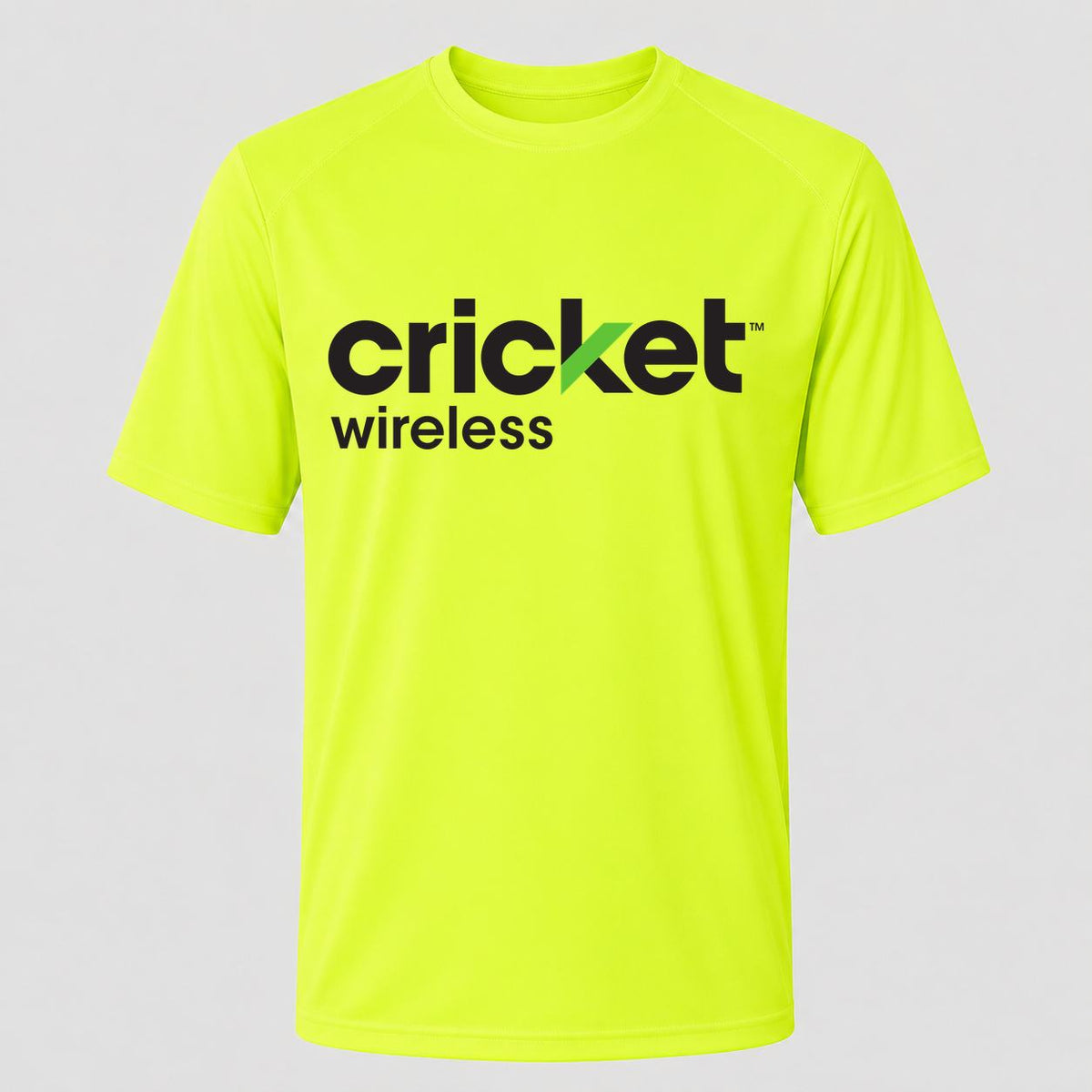 Men's Cricket Wireless Performance T-Shirt - Safety Green