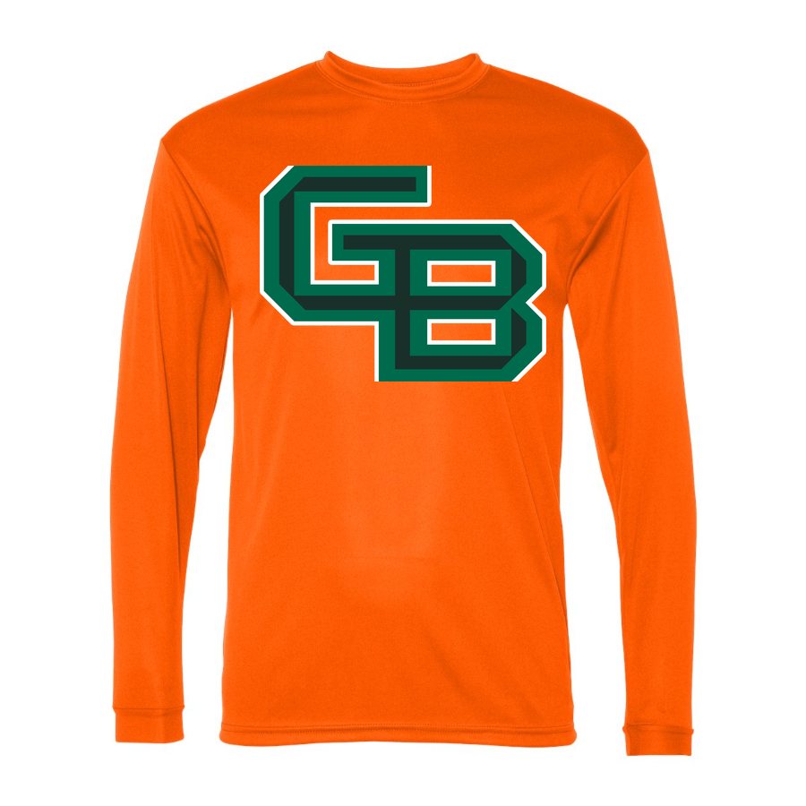 Men's Wisconsin Green Bay Phoenix Polyester Long Sleeve T-Shirt - Safety Orange
