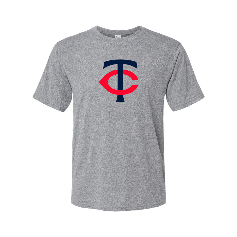 Minnesota Twins Polyester T-Shirt - Gray