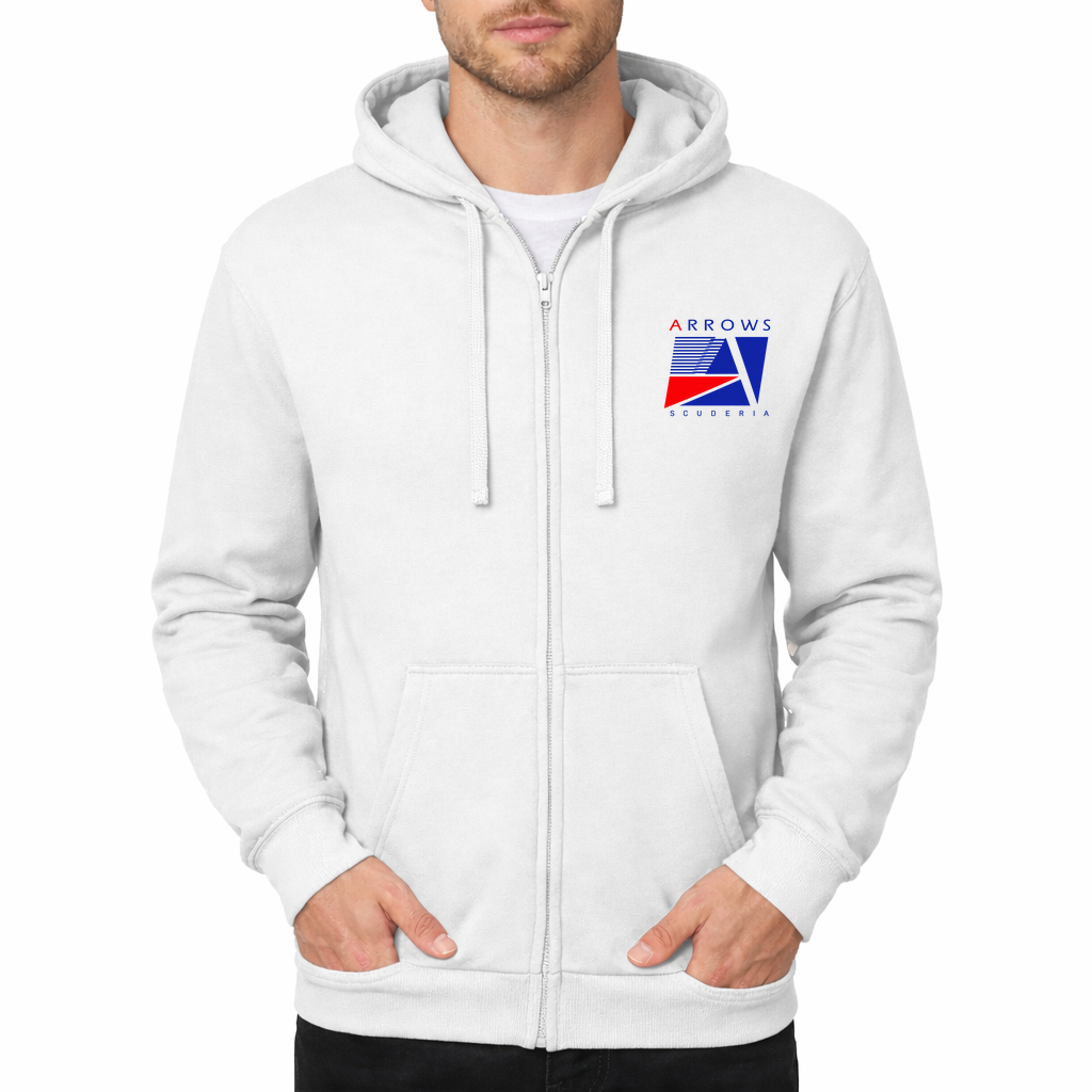 Men's Arrows F1 Team Zipper Hoodie - White