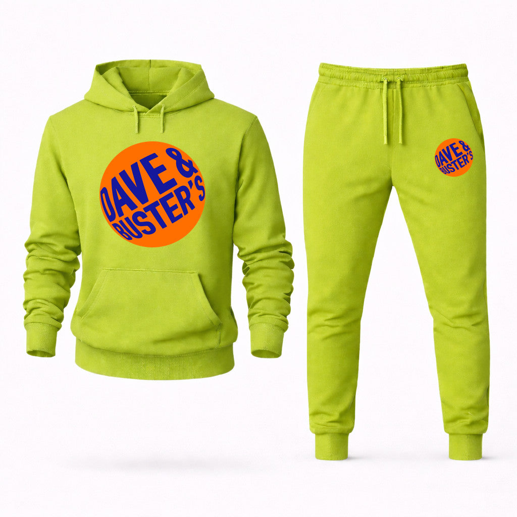 Dave & Buster's Hoodie and Joggers Set - Lime Green