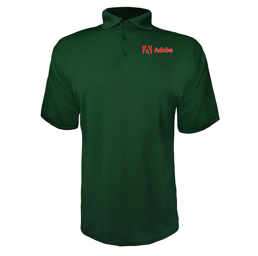 Adobe Corporate men's polyester polo in Green