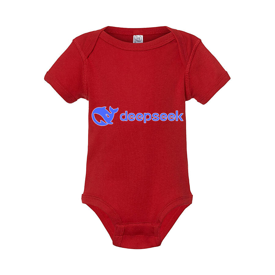 DeepSeek Baby Romper Onesie - Red
