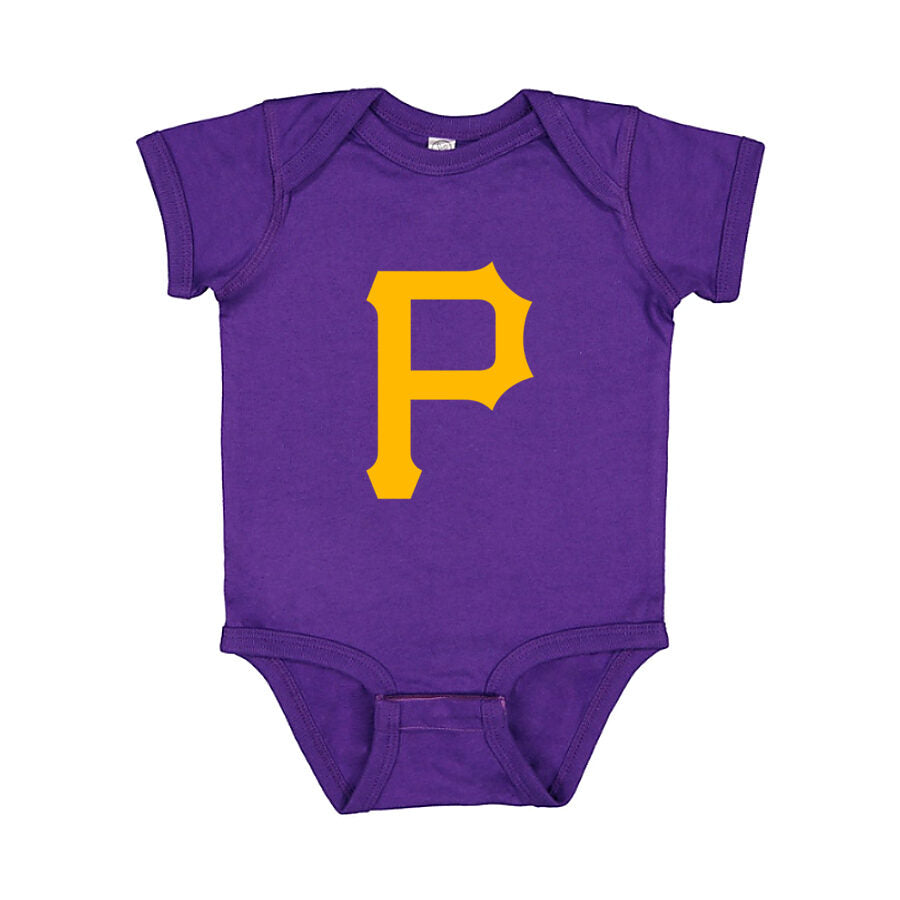 Pittsburgh Pirates Baby Romper Onesie - Purple