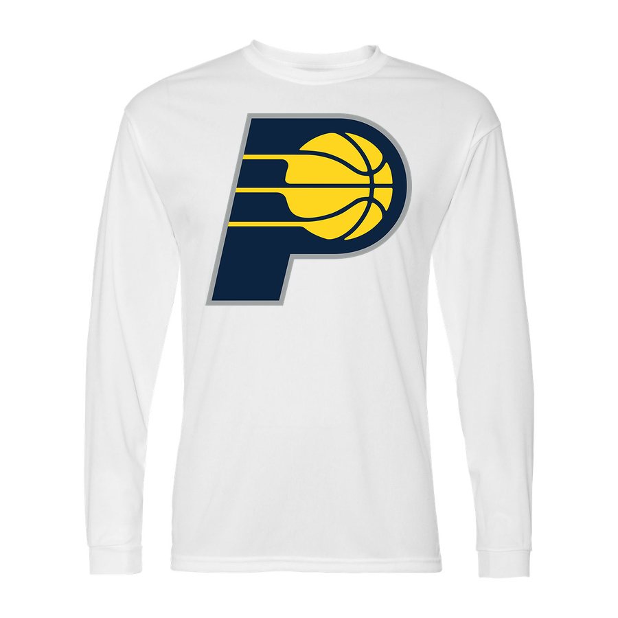 Men's Indiana Pacers Polyester Long Sleeve T-Shirt - White