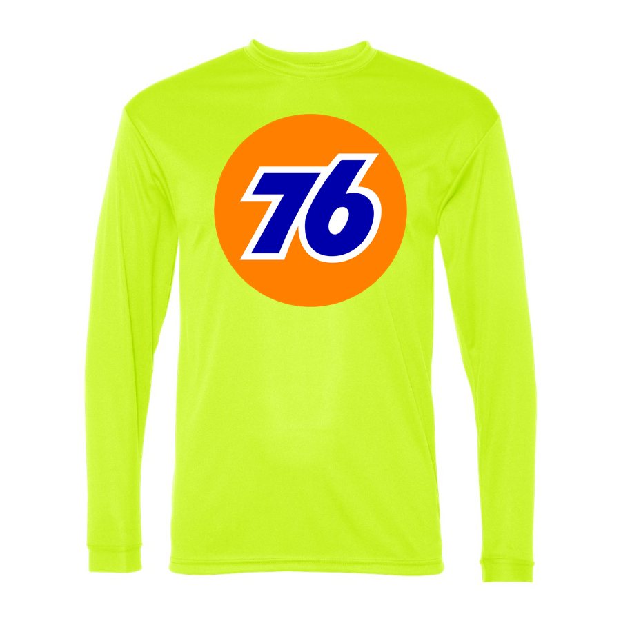 Men's 76 Polyester Long Sleeve T-Shirt - Safety Yellow