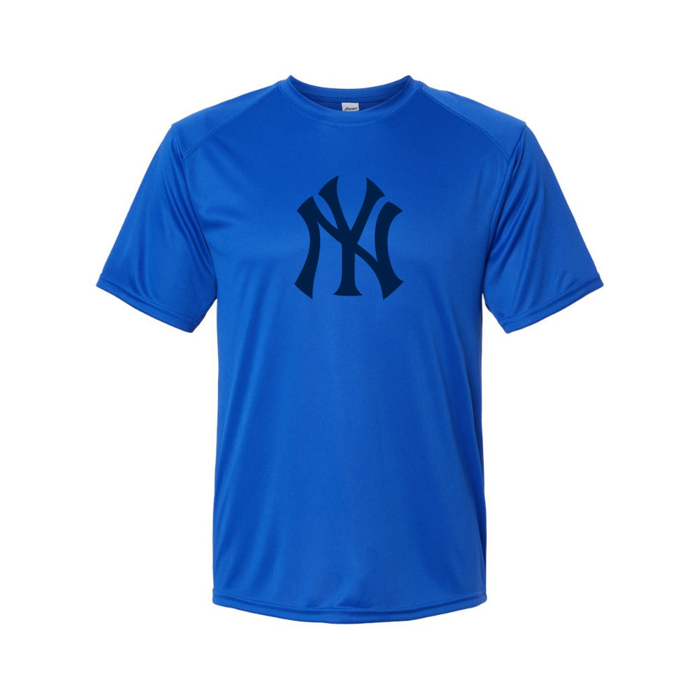 New York Yankees Polyester T-Shirt - Royal Blue