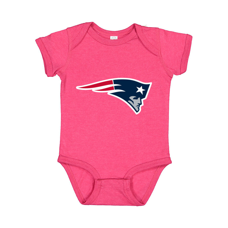 New England Patriots Baby Romper Onesie - Pink
