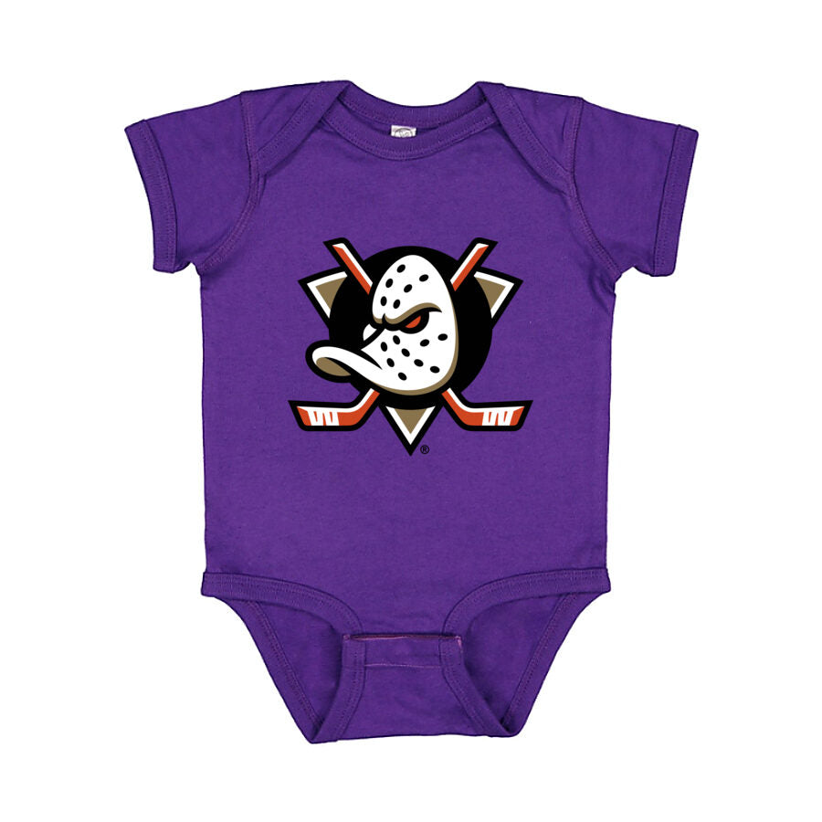 Anaheim Ducks Baby Romper Onesie - Purple