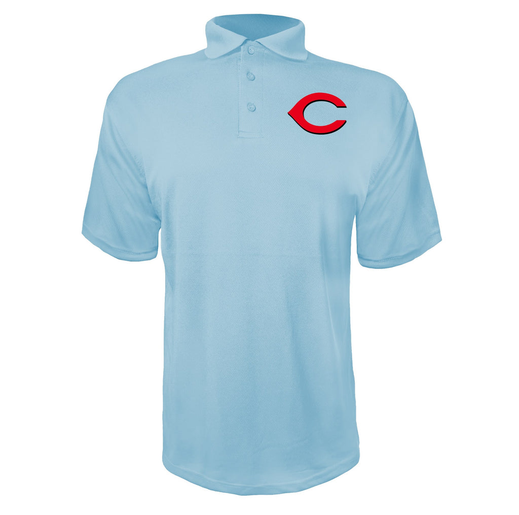 Cincinnati Reds Sky Blue polyester polo