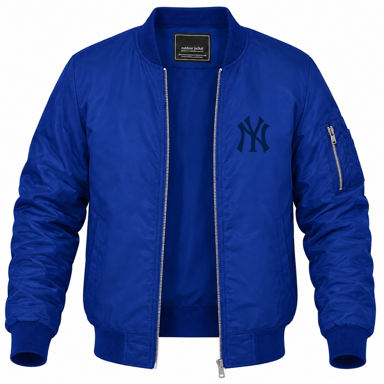 Men's New York Yankees Lightweight Bomber Jacket - Blue