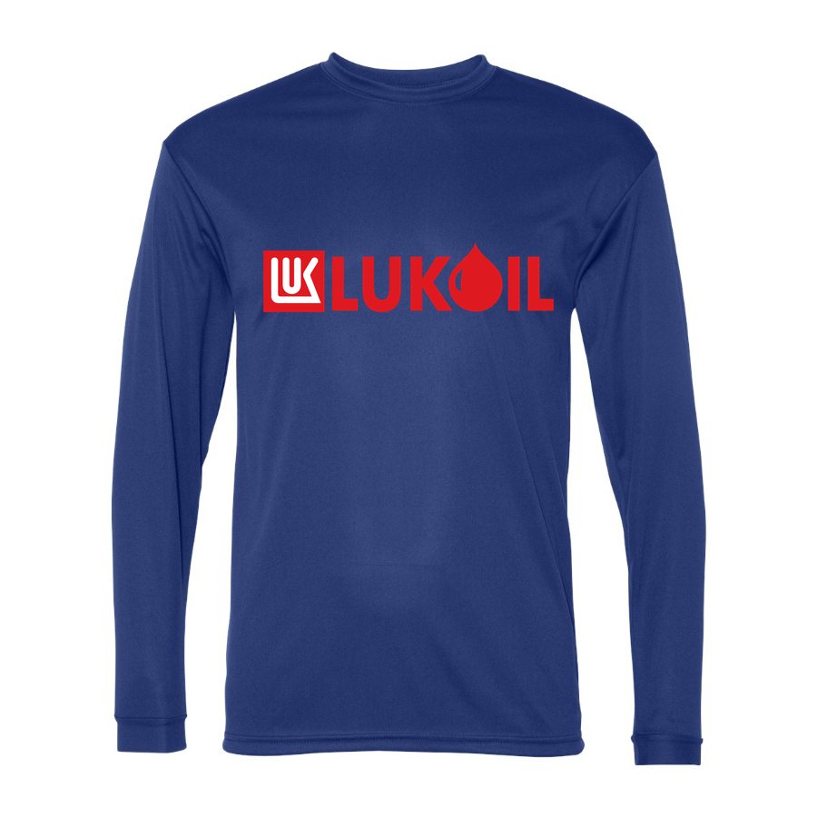 Men's Lukoil Polyester Long Sleeve T-Shirt - Royal Blue