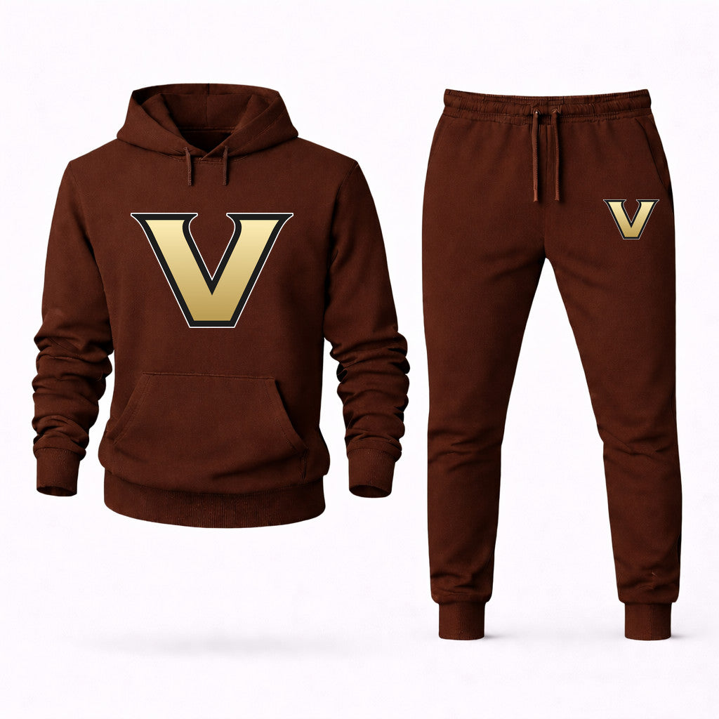 Vanderbilt Commodores Hoodie and Joggers Set - Brown