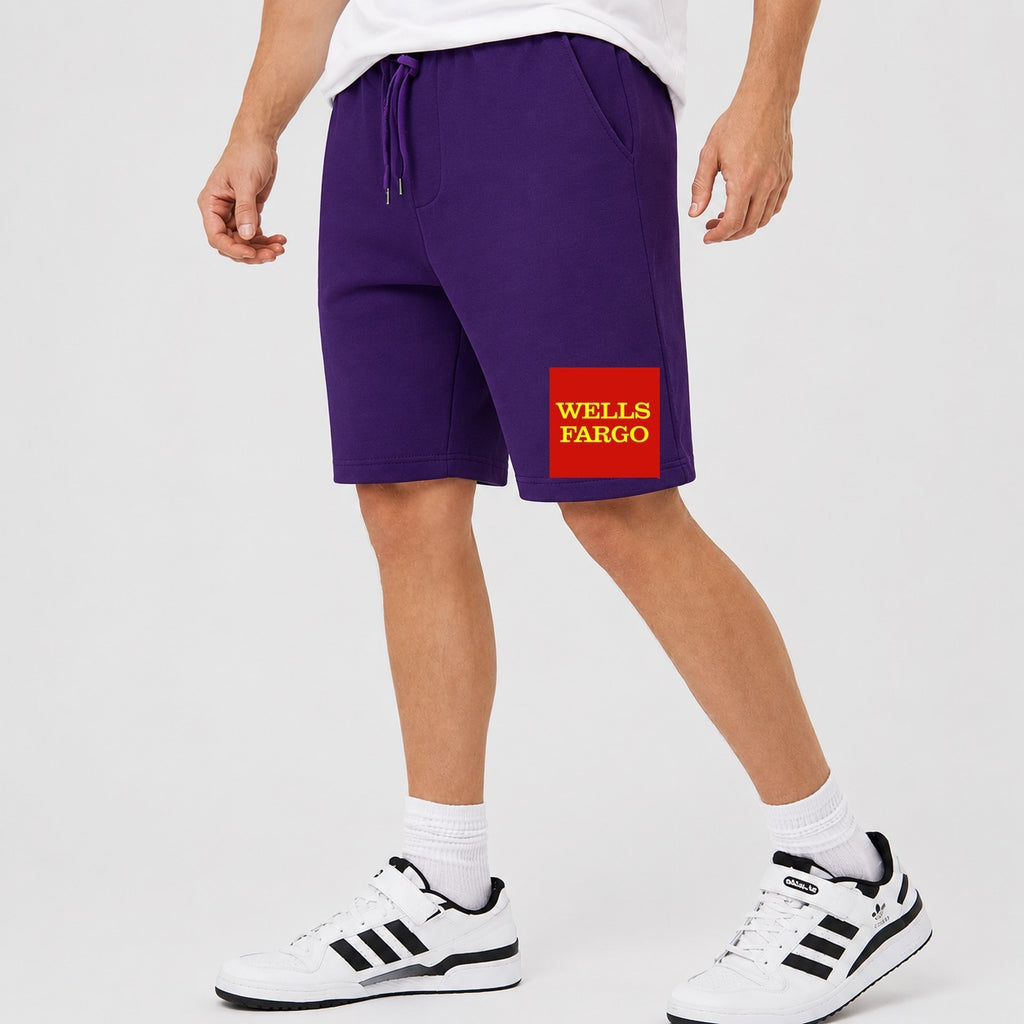 Men's Wells Fargo Cotton Shorts - Purple