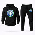 Minnesota Timberwolves Hoodie and Joggers Set - Black