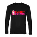 Men's Dunkin' Donuts Polyester Long Sleeve T-Shirt - Black