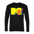 Men's mtv Polyester Long Sleeve T-Shirt - Black