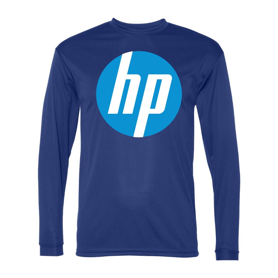 Men's HP Polyester Long Sleeve T-Shirt - Royal Blue