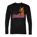 Men's Scooby Doo Polyester Long Sleeve T-Shirt - Black