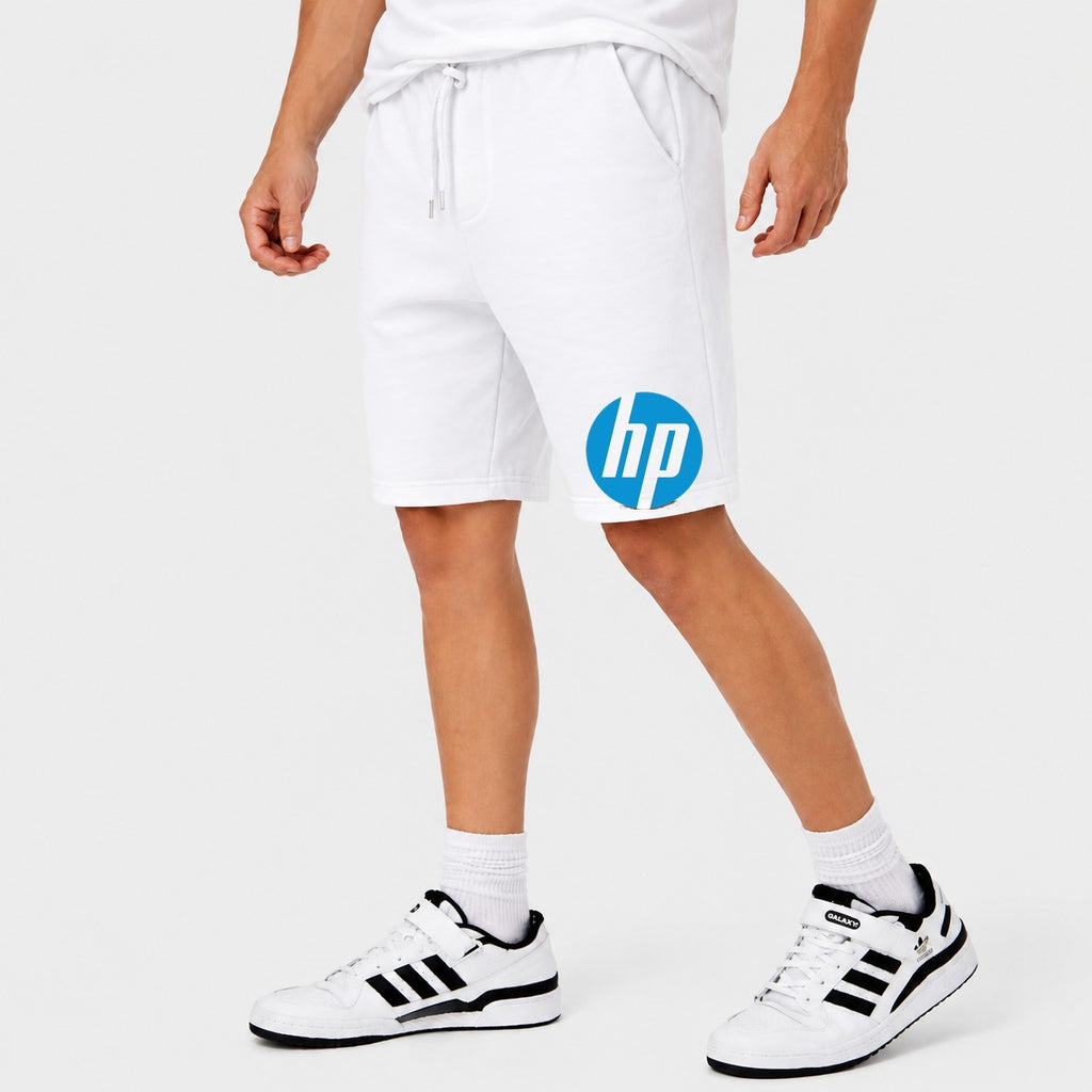 Men's hp Logo Cotton Shorts - White