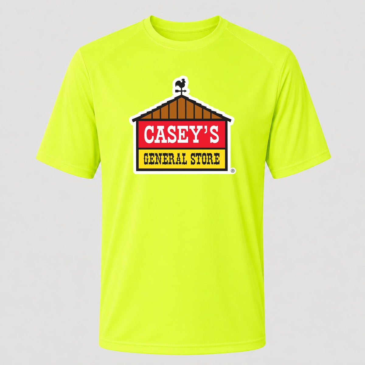 Men's Casey's General Stores Performance T-Shirt - Safety Green