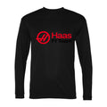 Men's Haas F1 Team Polyester Long Sleeve T-Shirt - Black