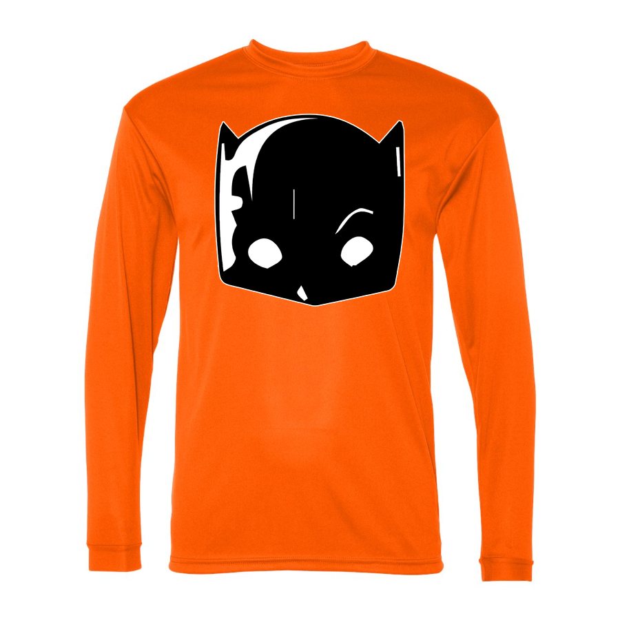 Men's Dodge Hellcat Polyester Long Sleeve T-Shirt - Safety Orange