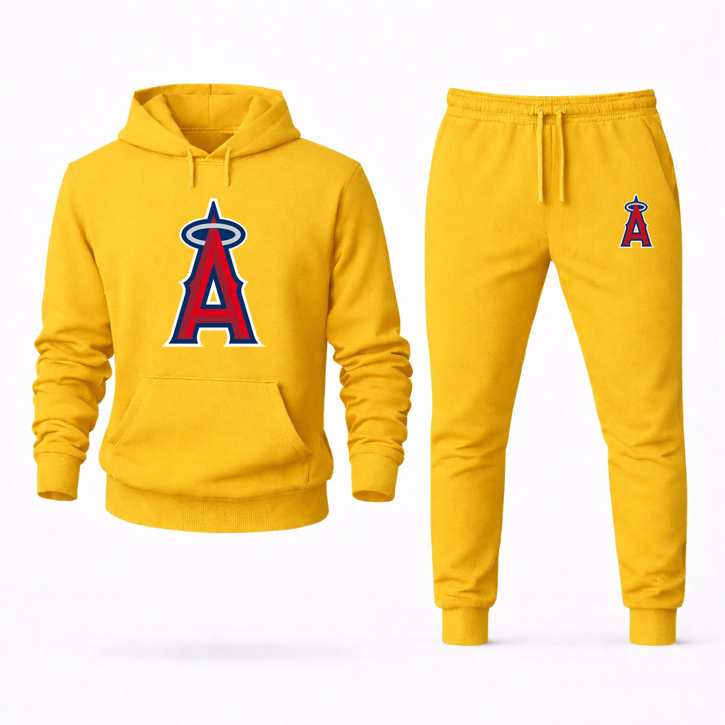 Los Angeles Angels Hoodie and Joggers Set - Yellow