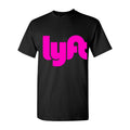 Men's Lyft pink Cotton T-Shirt - Black