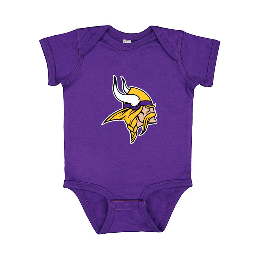 Minnesota Vikings Baby Romper Onesie - Purple