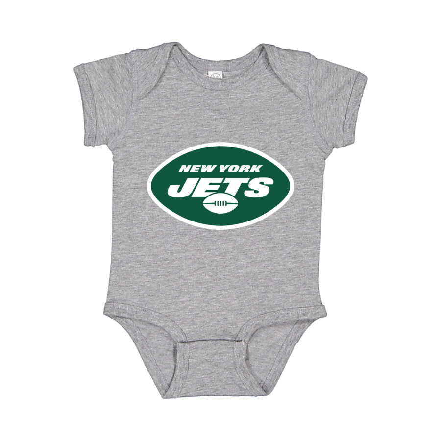 New York Jets Baby Romper Onesie - Gray