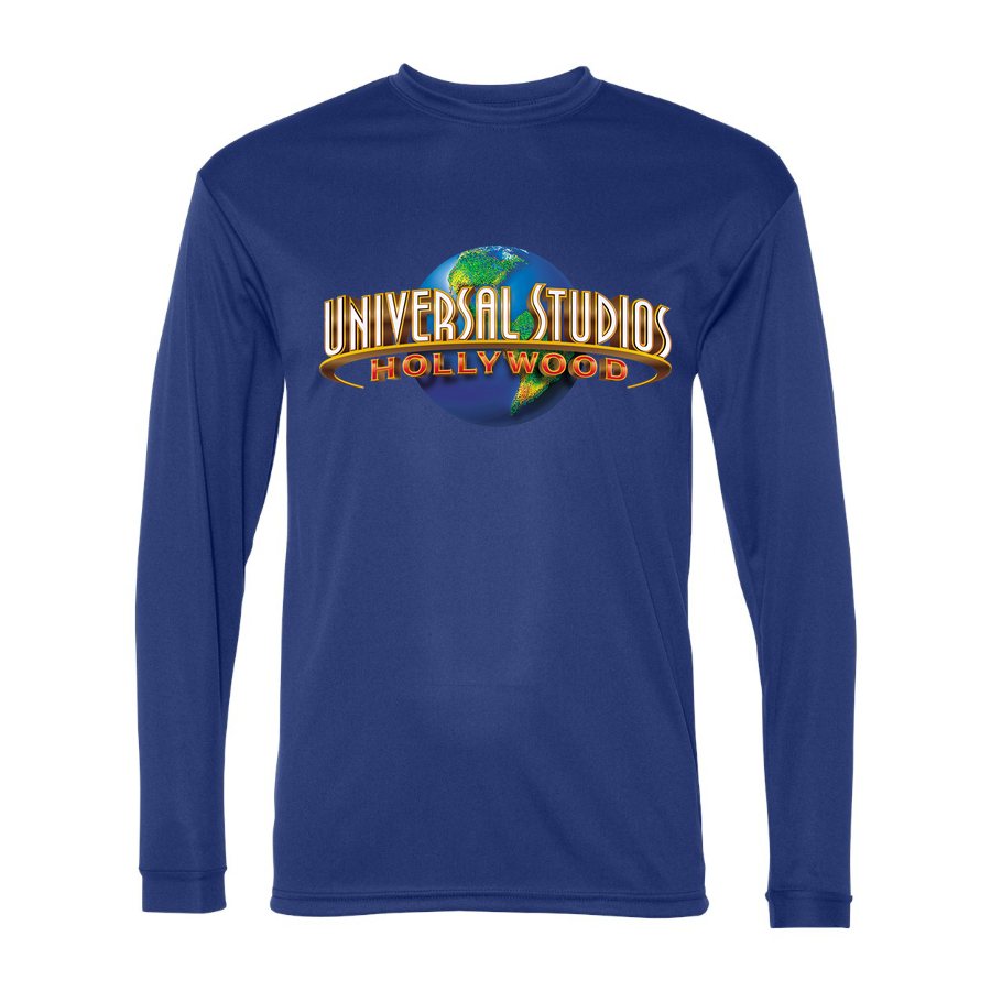 Men's Universal Studios Hollywood Polyester Long Sleeve T-Shirt - Royal Blue