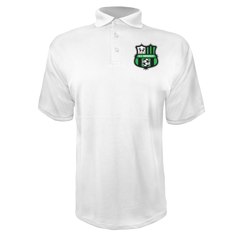 U.S. Sassuolo White polyester polo